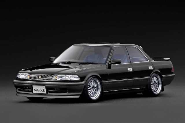 <予約 2026/8月発売予定> Ignition model 1/18 TOYOTA MARKII 2.5 GT TWIN turbo (GX81) Black / Gun Metallic