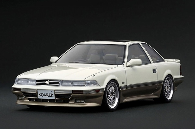 <予約 2027/6月発売予定> ignition model 1/18 Toyota SOARER (Z20) 3.0GT-LIMITED Pearl White/Gold