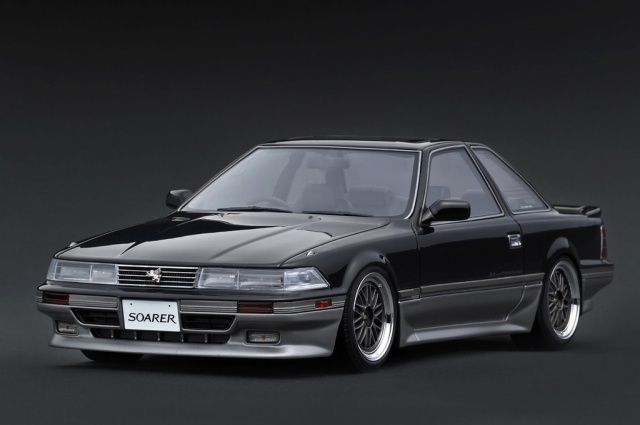 <予約 2027/7月発売予定> ignition model 1/18 Toyota SOARER (Z20) 2.0GT-TWIN TURBO L Black/Silver