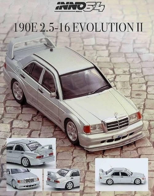 INNO 1/64 Mercedes 190E シルバー