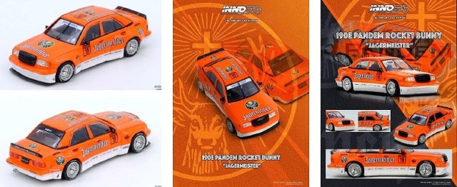 <予約 2026/3月発売予定> INNO 1/64 PANDEM ROCKET BUNNY 190E JAGERMEISTER
