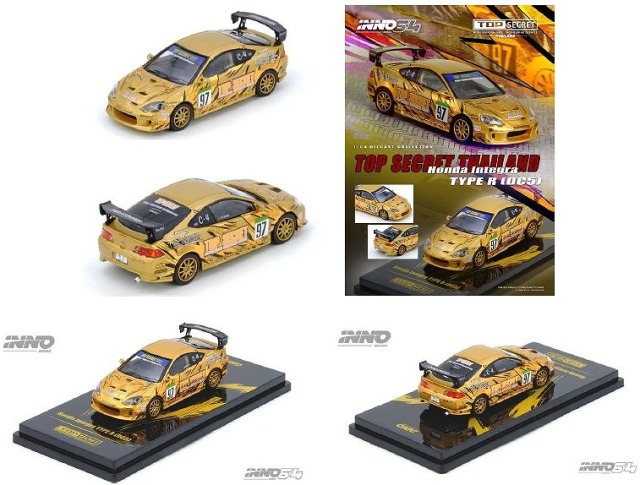<予約 2026/3月発売予定> INNO 1/64 Honda インテグラ Type R (DC5) TOP SECRET Thailand Honda Fest Thailand 2025