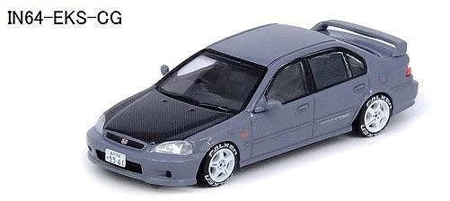 INNO 1/64 Honda シビック フェリオ Si (EK) セメントグレー