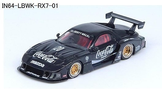 INNO 1/64 Mazda RX7 (FD3S) LB-WORKS スーパーシルエット ブラック