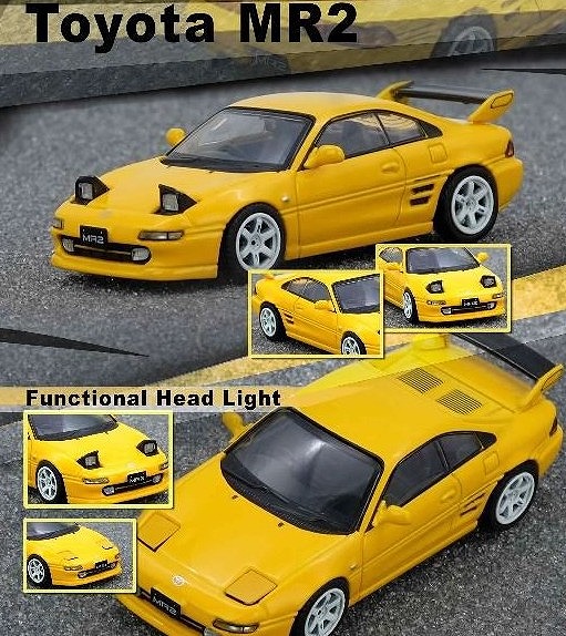 INNO 1/64 Toyota MR2 (SW20) イエロー