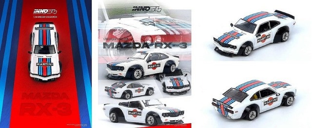 INNO 1/64 Mazda SAVANNA RX3 "MARTINI"
