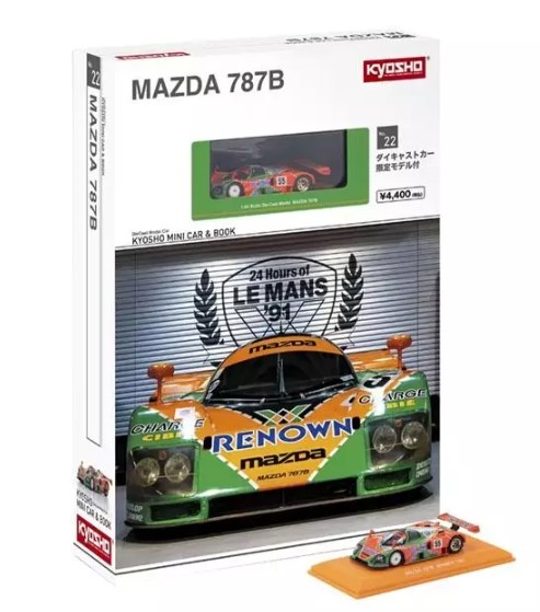 Kyosho 1/64 MINI CAR & BOOK No.22 MAZDA 787B