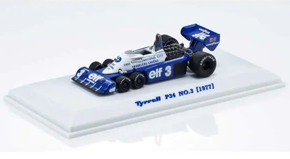 Kyosho 1/64 Tyrrell P34 NO.3 1977  (ブックは付属いたしません。ミニチュアカー単品になります)