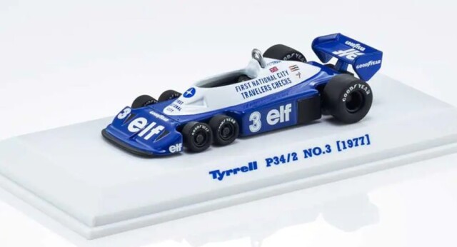 Kyosho 1/64 Tyrrell P34/2 NO.3 1977 (ブックは付属いたしません。ミニチュアカー単品になります)