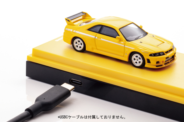 Kyosho 1/64 NISMO 400R (YELLOW) + MOTN LEDベースシステム(非