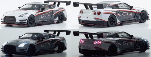 Kyosho 1/64 [MOTN] ニスモ R35 GT-R GT3 LED搭載 (ホワイト)  単体では点灯しません（LED ベースシステム別売り）