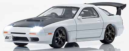 <予約 2027/1月発売予定> Kyosho 1/64 頭文字D マツダ サバンナ RX-7(FC3S) LED搭載 MOTN 単体では点灯しません（LED システム別売り）