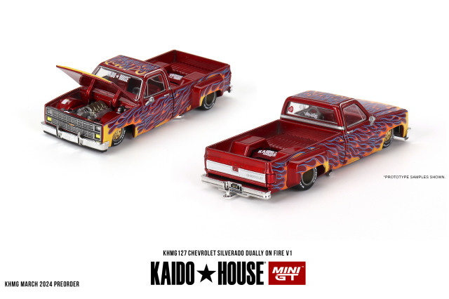 MINI GT 1/64 シボレー シルバラード デューリー ファイヤー V1(左ハンドル)