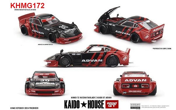 MINI GT 1/64 Nissan フェアレディ Z Kaido GT ADVAN(右ハンドル)