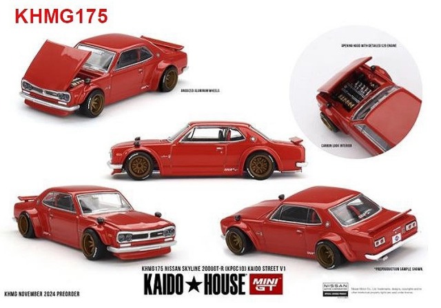 MINI GT 1/64 Nissan スカイライン 2000GT-R(KPGC10)Kaido Works V1(右ハンドル)
