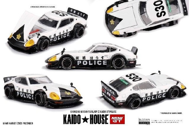 <予約 2025/11月以降発売予定> MINI GT 1/64 Nissan フェアレディ Z Kaido GT ポリス(右ハンドル)