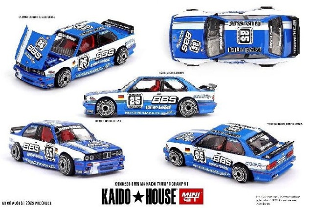 <予約 2025/11月以降発売予定> MINI GT 1/64 BMW M3 KAIDO Touring Champ V1(左ハンドル)