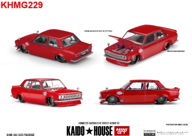 MINI GT 1/64 ダットサン ストリート KAIDO 510 NISMO V3(左ハンドル)