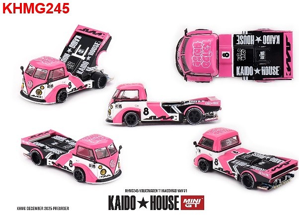 MINI GT 1/64 フォルクスワーゲン T1 KAIDO RADVAN V1(左ハンドル)