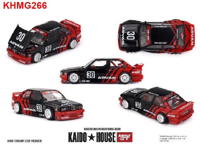 <予約 2026/6月以降発売予定> MINI GT 1/64 BMW M3 Kaido Works ADVAN(左ハンドル)