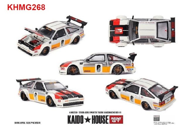 <予約 2026/9月発売予定> MINI GT 1/64 Toyota AE86 スプリンタートレノ Kaido Racing Dev V1(右ハンドル)