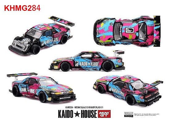 MINI GT 1/64 Nissan シルビア S13-R Kaido Splash V1(右ハンドル)