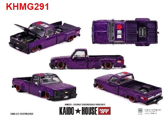 <予約 2027/1月発売予定> MINI GT 1/64 シボレー シルバラード デューリー KAIDO 鯉 V1(左ハンドル)