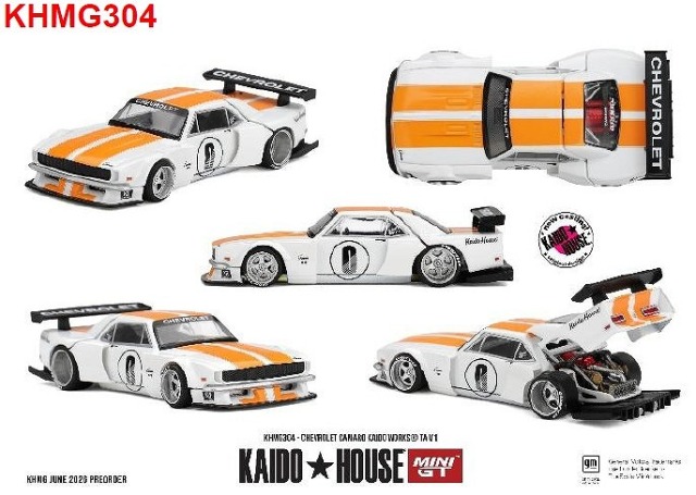 <予約 2026/11月発売予定> MINI GT 1/64 シボレー カマロ KAIDO WORKS TA V1(右ハンドル)