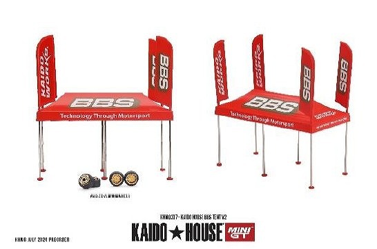 <予約 2026/11月発売予定> MINI GT 1/64 KAIDO HOUSE BBS テント V2