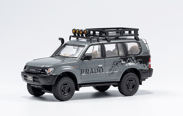 GCD 1/64 トヨタ ランドクルーザー プラド 90 (LHD　Retrofit) グレー