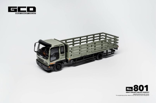 <予約 2027/2月発売予定> GCD 1/64 いすゞ フォワード 2002 (Fence Truck) フロステッドグリーン