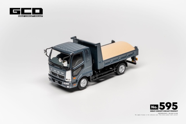 <予約 2027/2月発売予定> GCD 1/64 三菱 FUSO ファイター ダンプトラック グレー