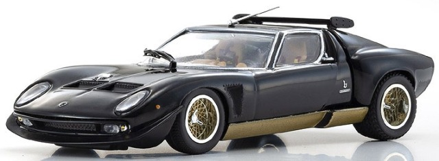 Kyosho 1/43 ランボルギーニ ミウラ SVR (ブラック/ゴールド)
