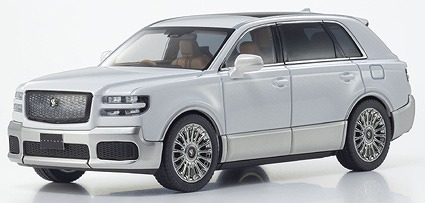 Kyosho 1/43 トヨタ センチュリー (白鶴：はっかく)(ホワイト/シルバー) 内装 ミッドブラウン