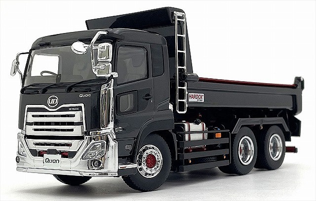 <予約 2025/9月下旬発売予定> Kyosho 1/43 UD TRUCKS QUON KYOKUTOダンプ（ブラックメタリック）