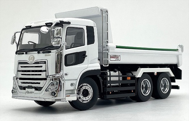 <予約 2025/9月下旬発売予定> Kyosho 1/43 UD TRUCKS QUON KYOKUTOダンプ （ホワイト）　　　