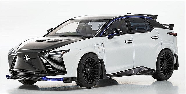 Kyosho 1/43 LEXUS RZ600e F SPORT Performance ブラック and HAKUGIN II (白銀II)