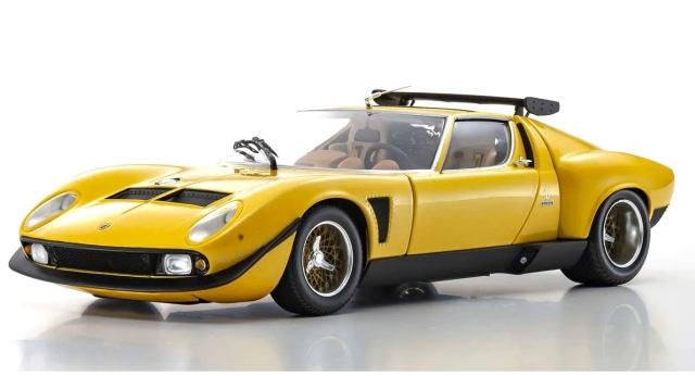 Kyosho 1/18 ランボルギーニ ミウラ SVR (イエロー/ブラック)