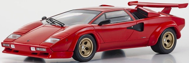 <予約 2026/8月発売予定> Kyosho 1/18 ランボルギーニ カウンタック LP5000 クワトロバルボーレ レッド/ゴールドホイール