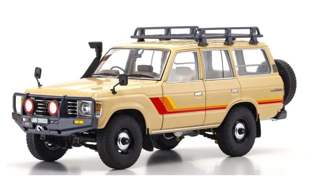 Kyosho 1/18 トヨタ ランドクルーザー 60 オプションパーツ付 (ベージュ)