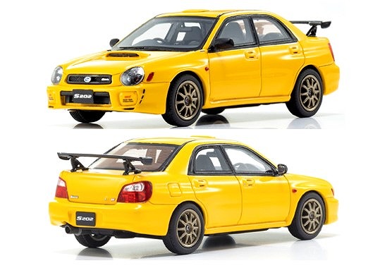 Kyosho 1/43 スバル インプレッサ S202 (イエロー) 限定500個