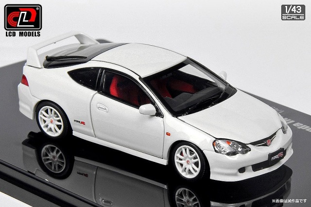 LCD 1/43 ホンダ インテグラ タイプR （DC5）ホワイト （ダイキャストモデル）