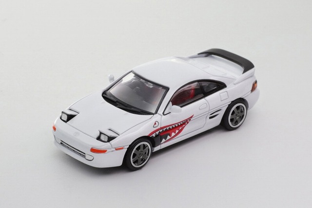 DIECAST TEAM 1/64 Toyota MR2 W20 (RHD) ホワイト/シャークマウス