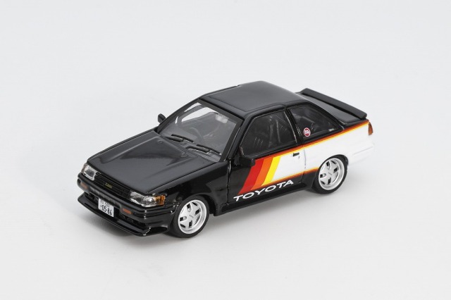 DIECAST TEAM 1/64 Toyota Corolla LEVIN (RHD) ブラック/アートパターン