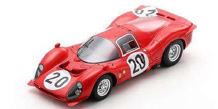 <予約 2027/1-3月発売予定> LOOKSMART 1/18 Ferrari 330 P3 No.20 Le Mans 24H 1966 M.Parkes-L.Scarfiotti