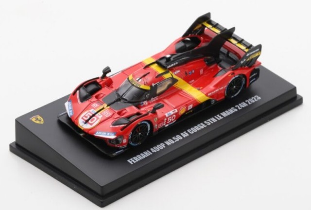 LOOKSMART 1/64 Ferrari 499P No.50 Ferrari AF Corse 5th Le Mans 24H 2023 A.Fuoco-M.Molina-N.Nielsen
