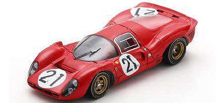 <予約 2027/1-3月発売予定> LOOKSMART 1/43 Ferrari 330 P4 No.21 2nd Le Mans 24H 1967 L.Scarfiotti-M.Parkes