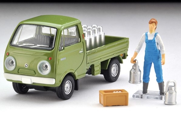 トミカリミテッドヴィンテージ 1/64 マツダ ポーターキャブ 三方開（緑）フィギュア付