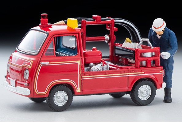 TOMICA LIMITED VINATGE 1/64 スバル サンバー ポンプ消防車（フィギュア付）