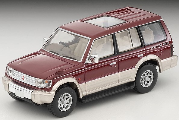トミカリミテッドヴィンテージNEO 1/64 三菱 パジェロ ミッドルーフワイド VR（赤／ベージュ）96年式